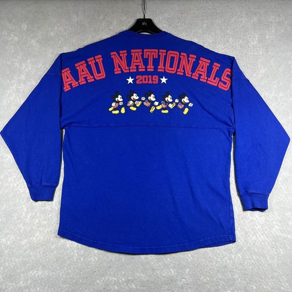 Disney Parks AAU Volleyball Nationals 2019 Spirit Jersey Shirt Blue Adult Small - Picture 1 of 11